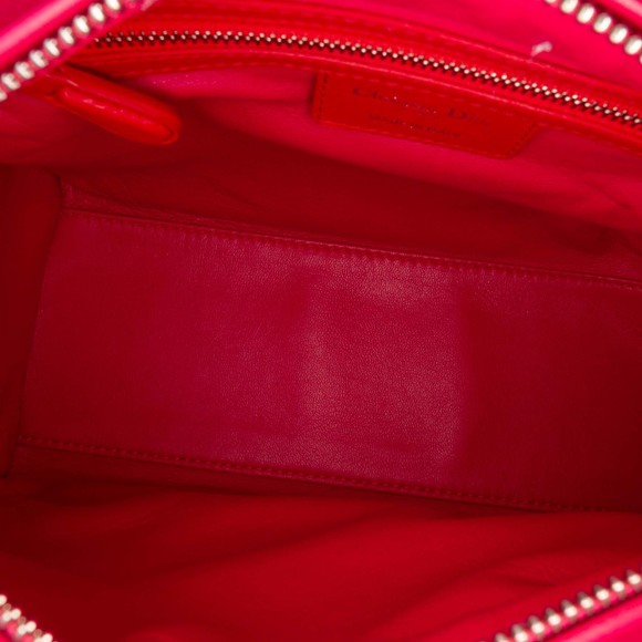 Pre-Loved Dior Medium Bicolor Lambskin Cannage Lady Dior - Picture 4 of 12